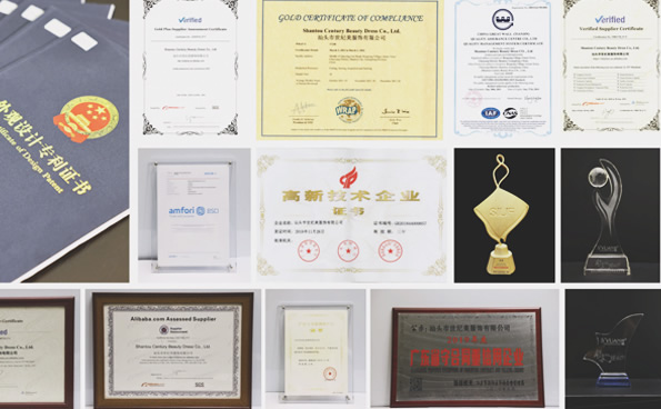 超100項專利與版權、BSCI、WRAP、ISO9001等資質認證